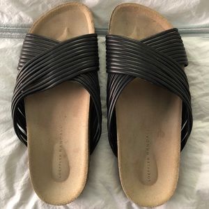 Loeffler Randall “Birkenstock-type” slide